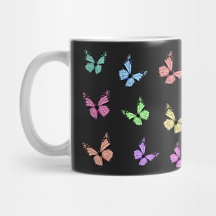 Rainbow Pastel Butterflies Mug